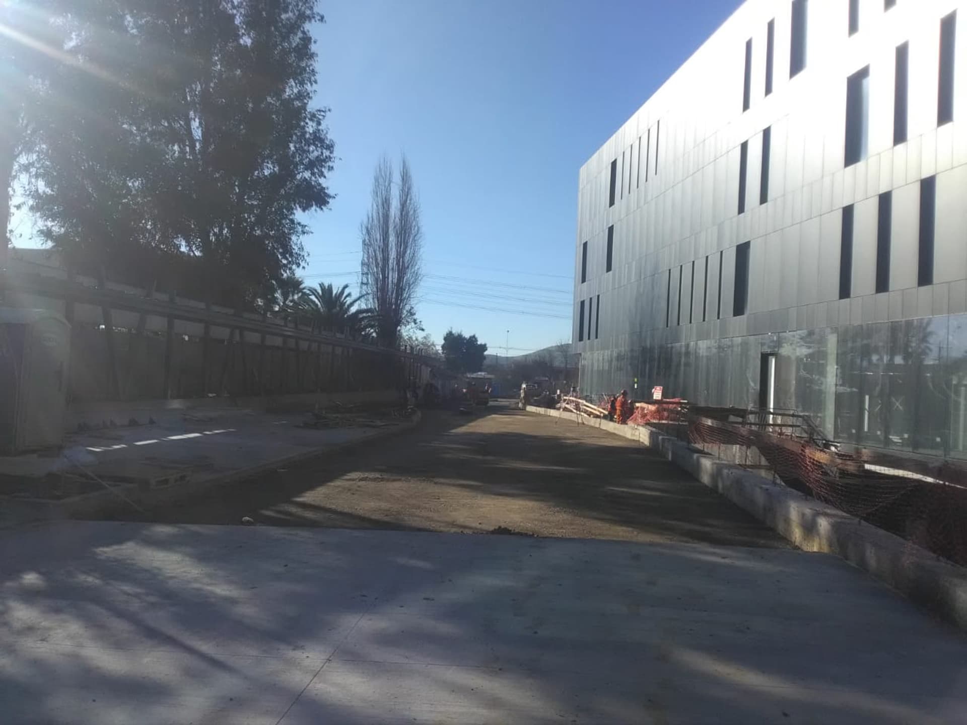 Calle con pavimento terminado